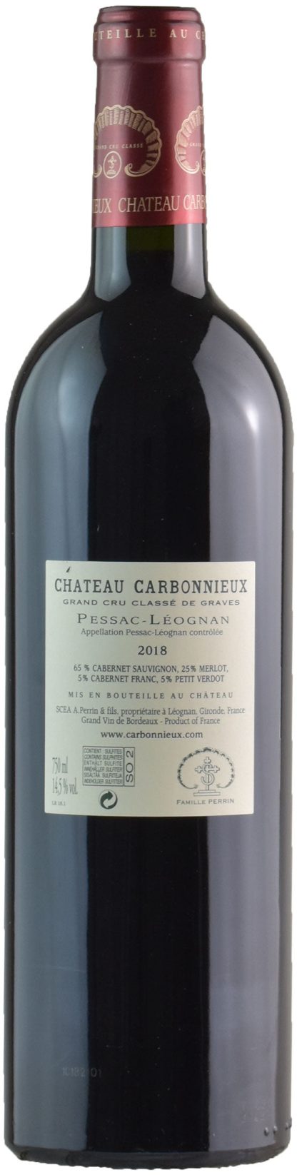 Chateau Carbonnieux Pessac Leognan Grand Cru Classé Rouge 2018 - immagine 2