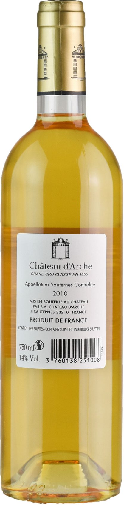 Chateau d'Arche Grand Cru Classé de Sauternes 2010 - immagine 2