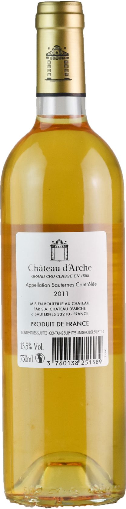 Chateau d'Arche Grand Cru Classé de Sauternes 2011 - immagine 2