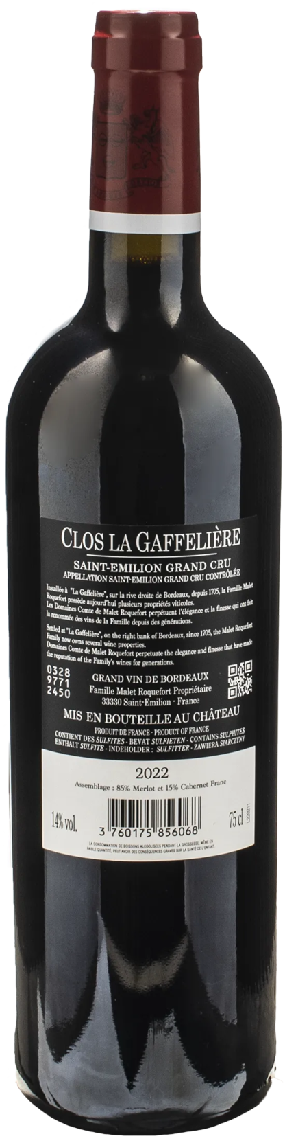 Chateau La Gaffeliere Clos La Gaffeliere Saint Emilion Grand Cru 2022 - immagine 2