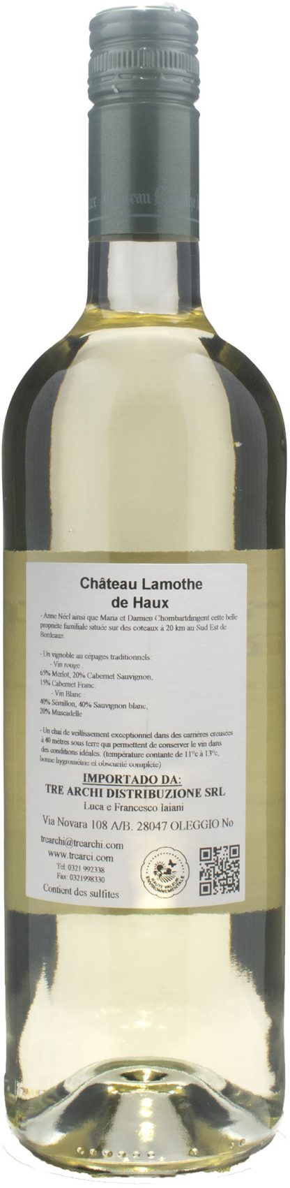 Chateau Lamothe de Haux Bordeaux Blanc 2022 - immagine 2