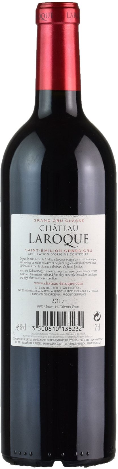 Chateau Laroque Saint Emilion Grand Cru Classé 2017 - immagine 2