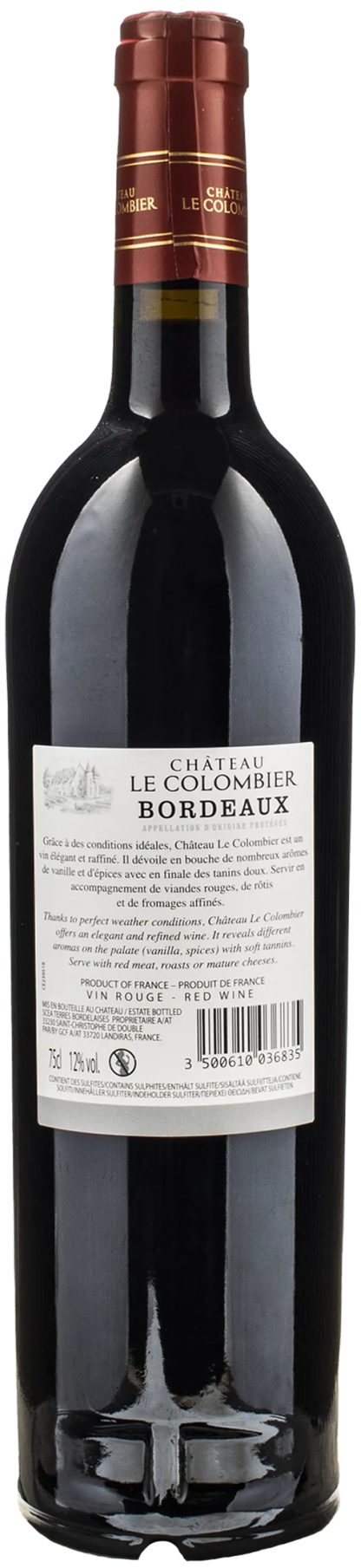 Chateau Le Colombier Bordeaux Rouge 2021 - immagine 2