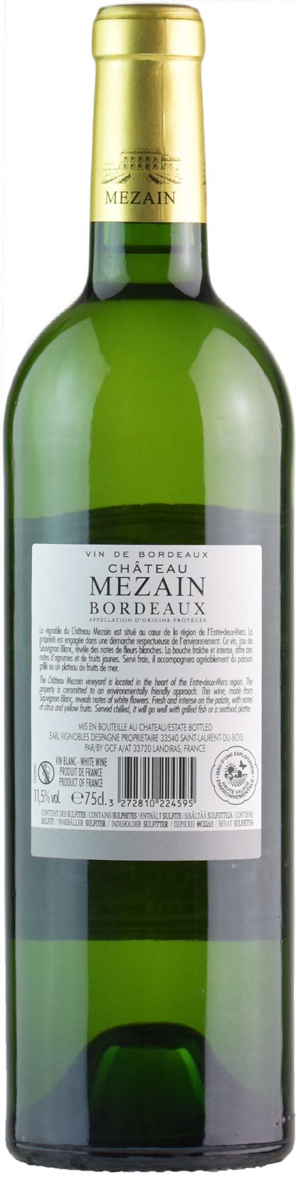 Chateau Mezain Bordeaux Sauvignon Blanc 2020 - immagine 2