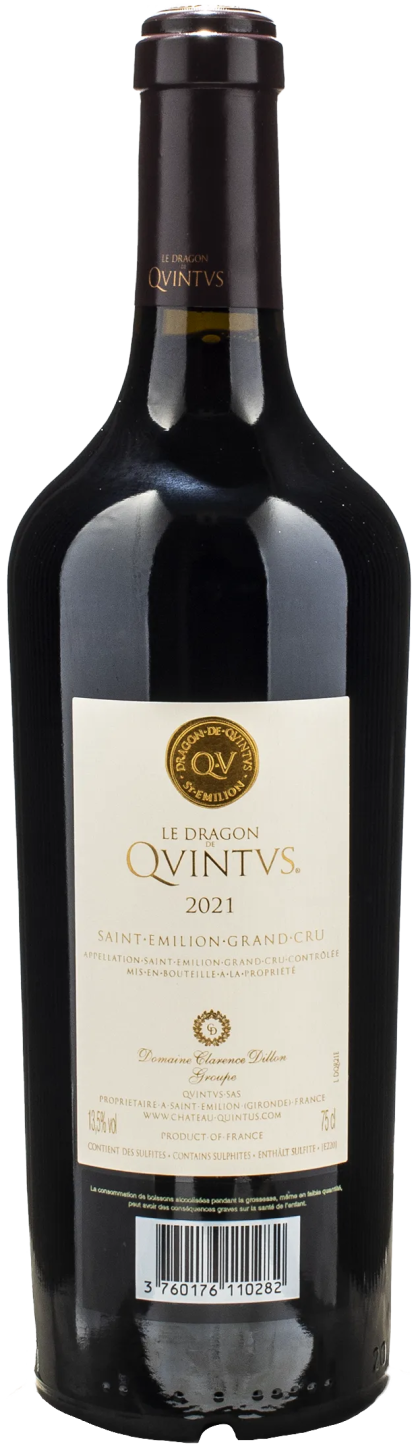 Chateau Quintus Saint Emilion Grand Cru Le Dragon de Quintus 2021 - immagine 2