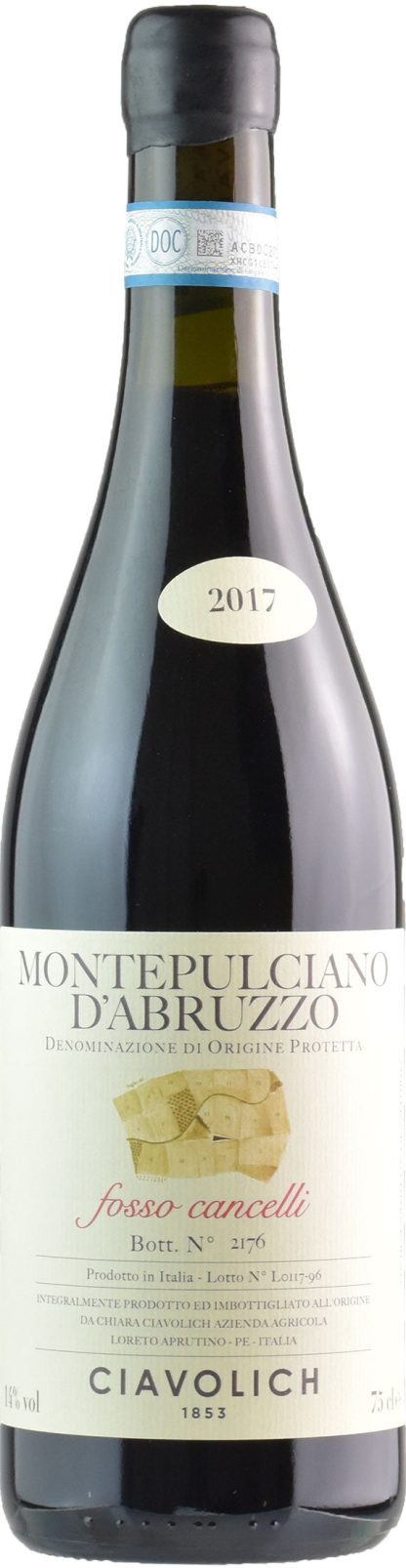 Ciavolich Montepulciano d'Abruzzo Fosso Cancelli 2017