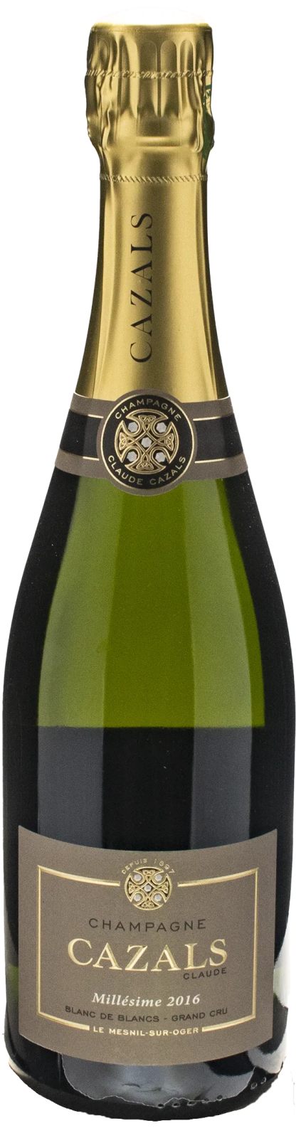 Claude Cazals Champagne Grand Cru Blanc de Blancs Extra Brut Millesime 2016