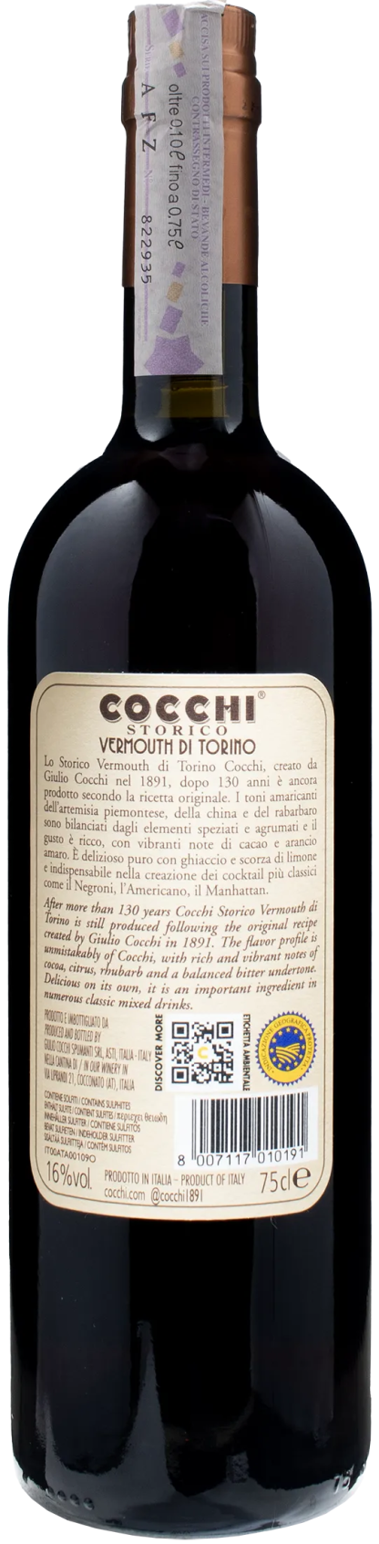 Cocchi Storico Vermouth di Torino 0.75L - immagine 2