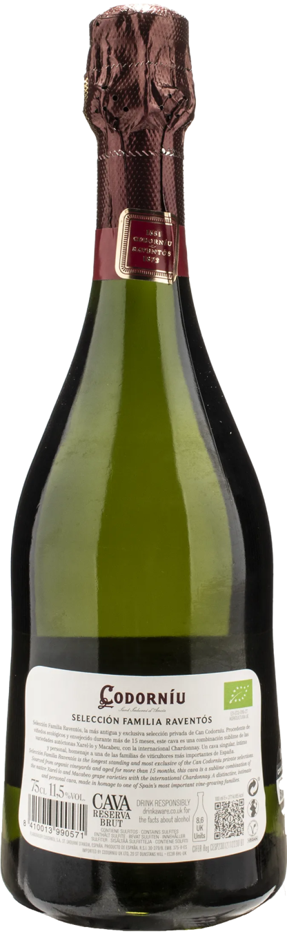 Codorniu Cava Seleccion Raventos Reserva Organic Brut - immagine 2