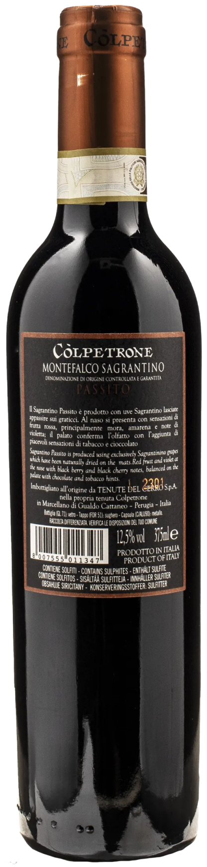 Colpetrone Sagrantino di Montefalco Passito 0.375L 2016 - immagine 2