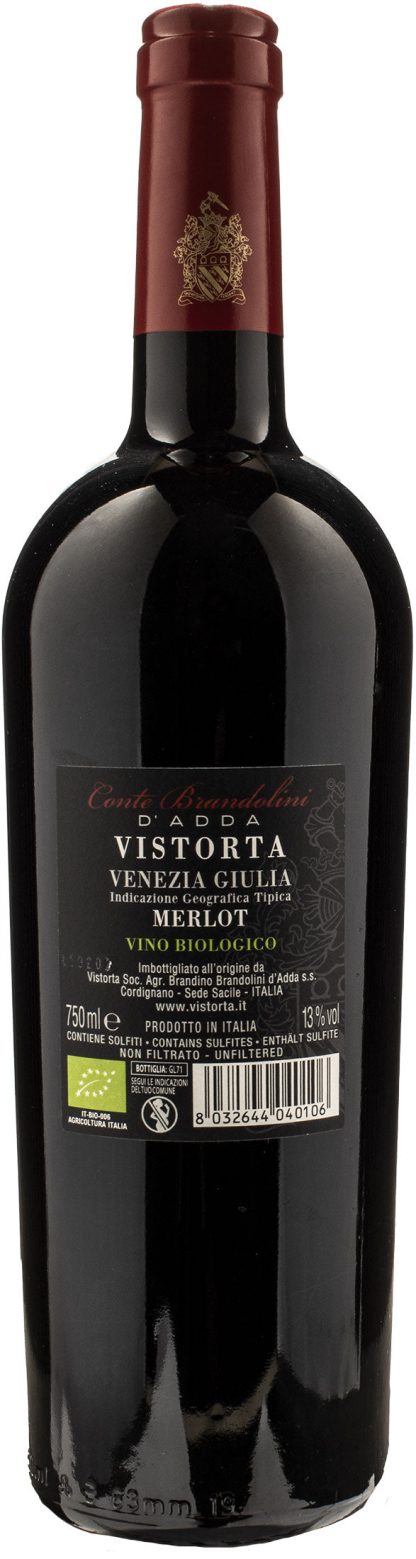 Conte Brandolini D'Adda Merlot Vistorta 2017 - immagine 2