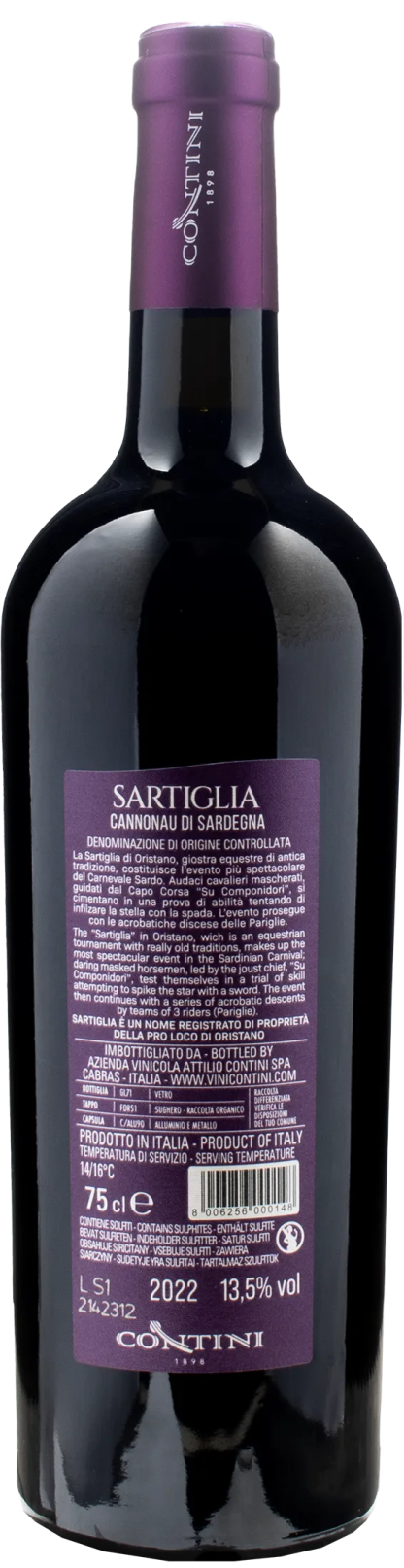 Contini Cannonau Sardegna Sartiglia 2022 - immagine 2