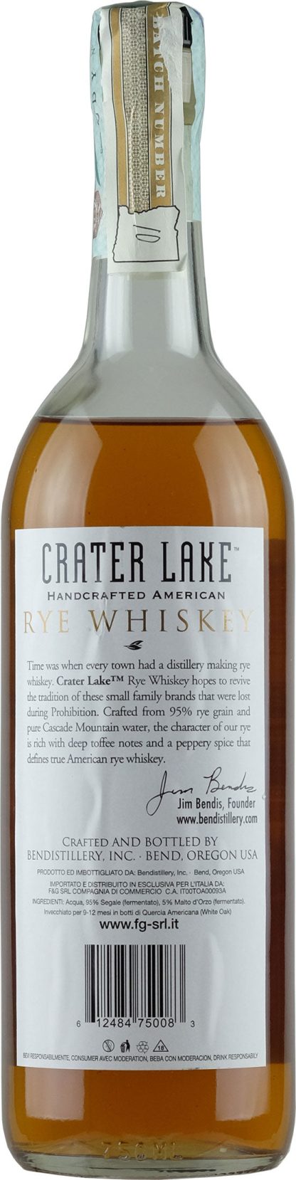 Crater Lake Rye Whiskey - immagine 2