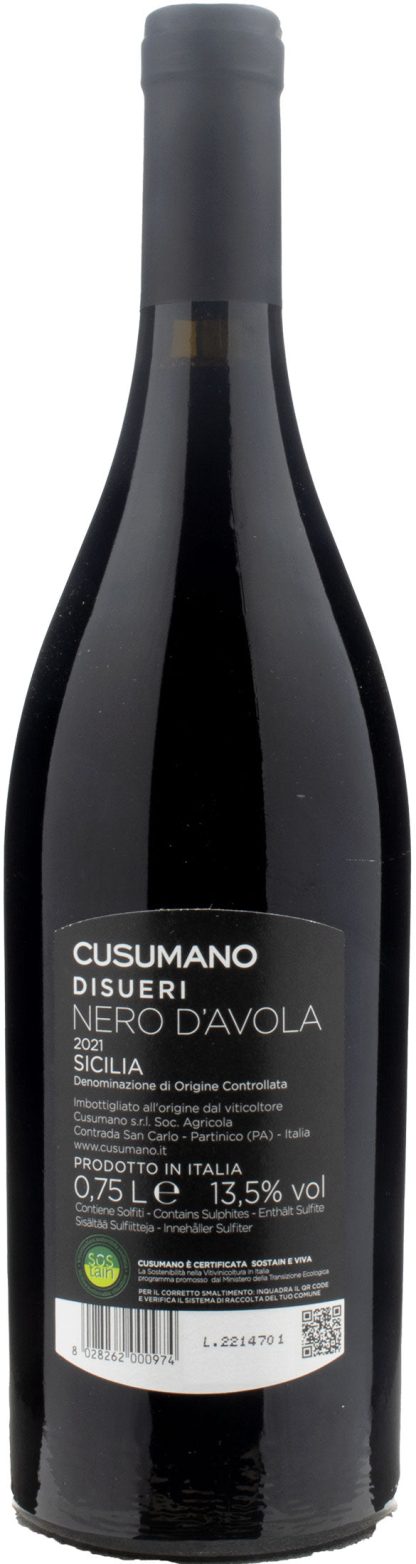 Cusumano Nero d'Avola Disueri 2021 - immagine 2