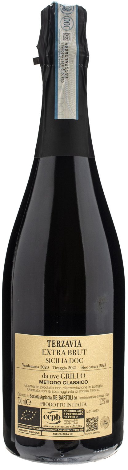 De Bartoli Terza Via Metodo Classico Extra Brut 2020 - immagine 2