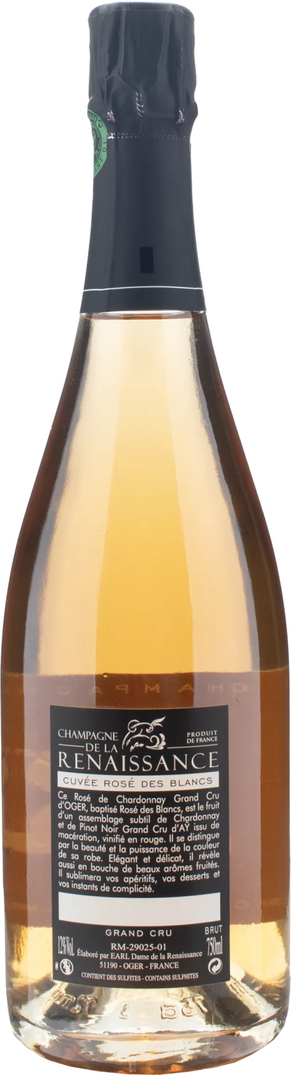 De la Renaissance Champagne Grand Cru Cuvèe Rosé des Blancs Brut - immagine 2