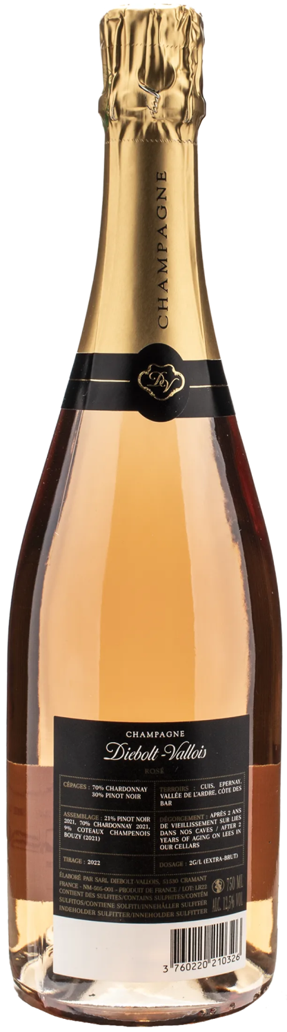 Diebolt Vallois Champagne Rosé Extra Brut - immagine 2