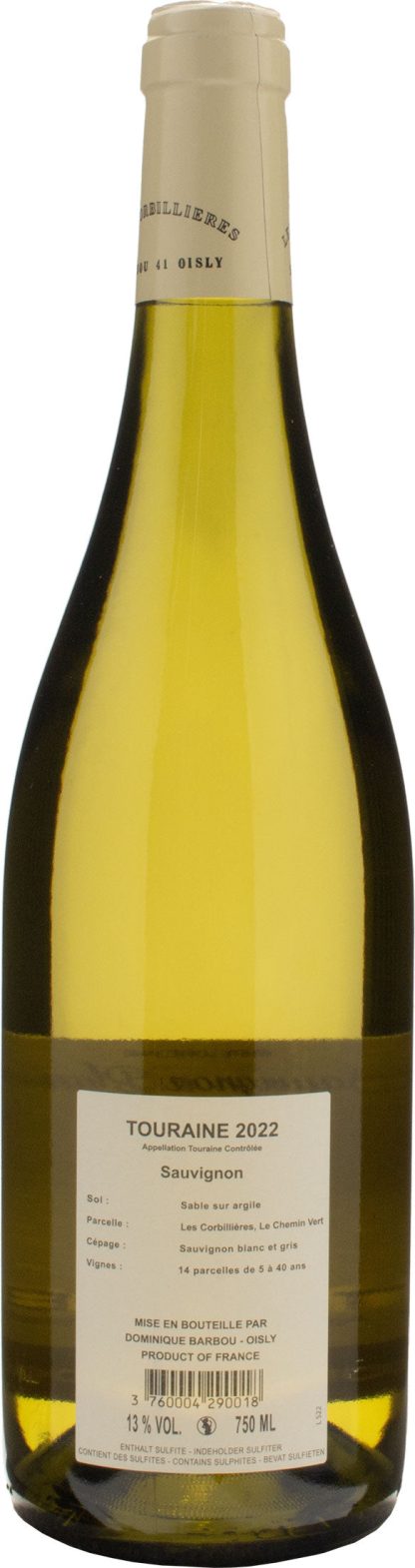 Domaine Barbou Touraine Sauvignon Blanc 2022 - immagine 2