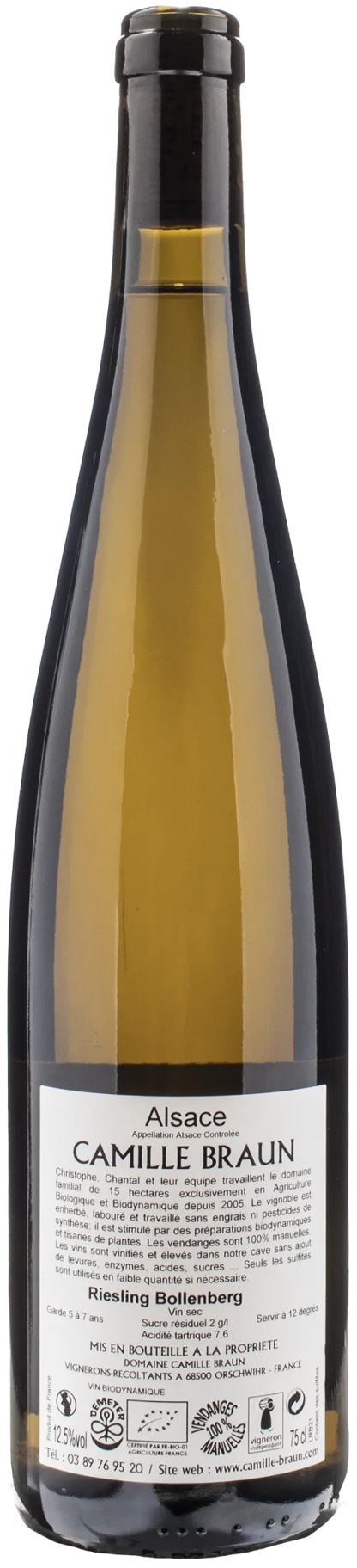 Domaine Camille Braun Riesling Bollenberg 2021 - immagine 2