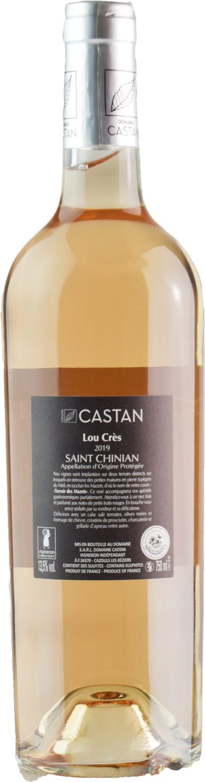 Domaine Castan Saint Chinian Rosé Lou Crés 2019 - immagine 2