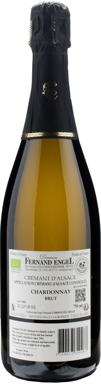 Domaine Fernand Engel Cremant d'Alsace Chardonnay Methode Traditionnelle Brut 2022 - immagine 2