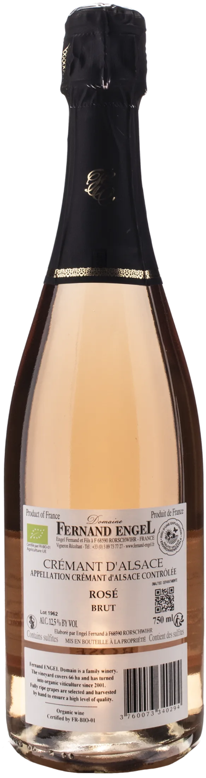 Domaine Fernand Engel Cremant D'Alsace Mèthode Traditionnelle Brut Rosé - immagine 2