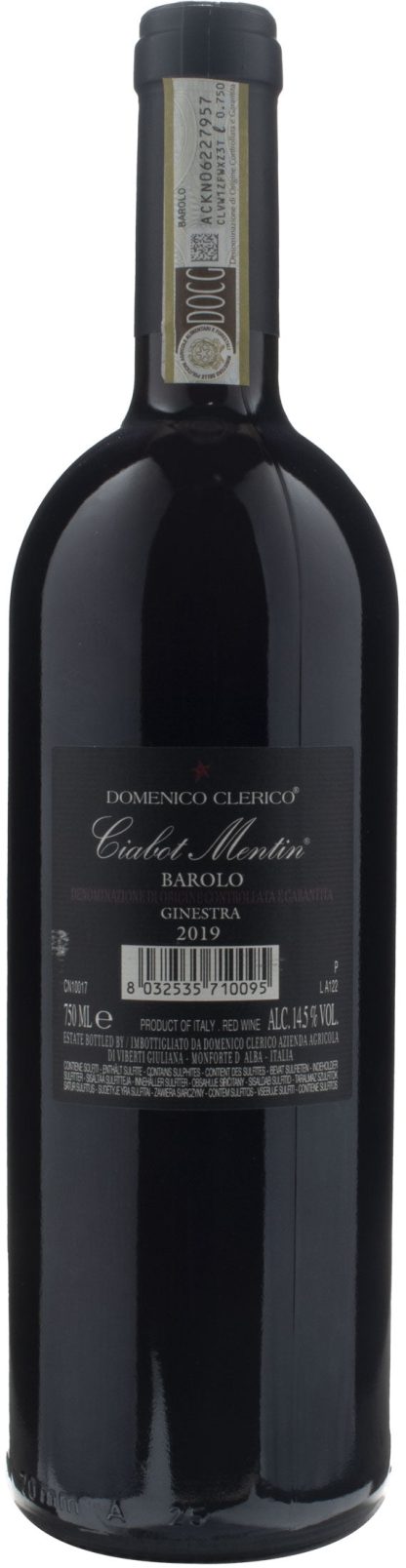 Domenico Clerico Barolo Ginestra Ciabot Mentin 2019 - immagine 2