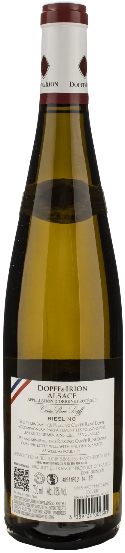 Dopff Irion Alsace Riesling Cuvée René 2023 - immagine 2