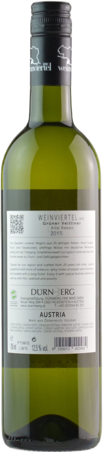 Durnberg Gruner Veltliner Alte Reben 2015 - immagine 2