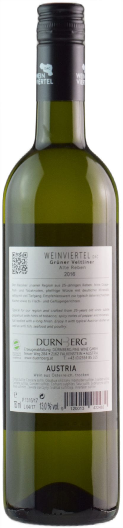 Durnberg Gruner Veltliner Alte Reben 2016 - immagine 2