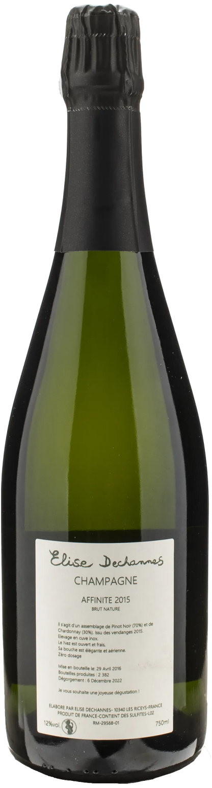 Elise Dechannes Champagne Affinité Brut Nature 2015 - immagine 2