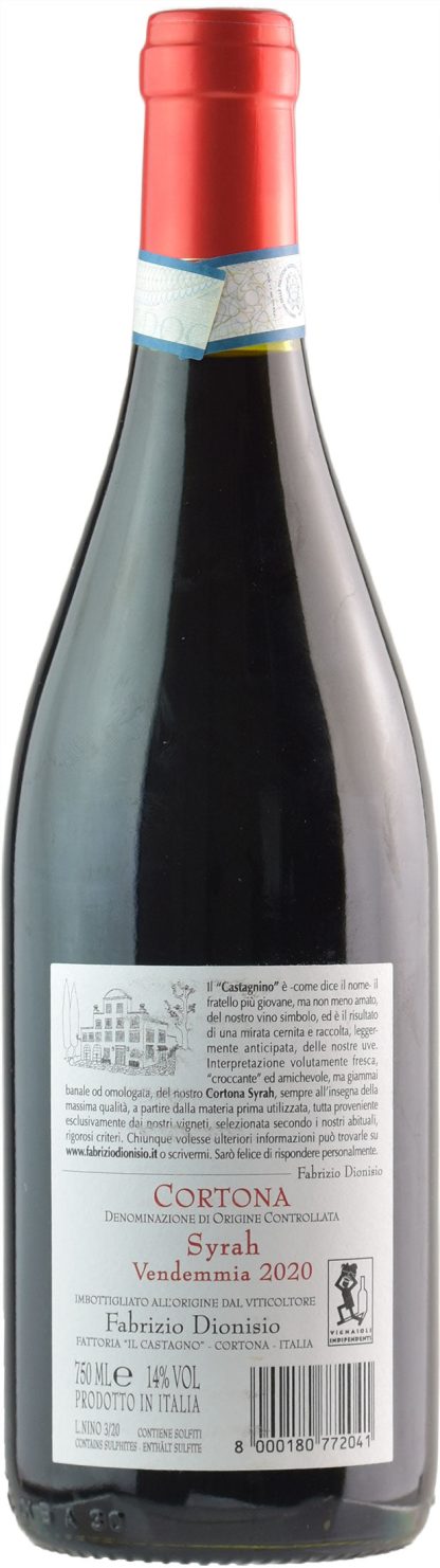 Fabrizio Dionisio Syrah Castagnino 2020 - immagine 2