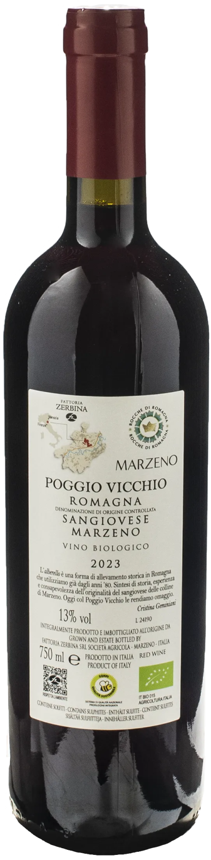 Fattoria Zerbina Sangiovese Poggio Vicchio 2023 - immagine 2