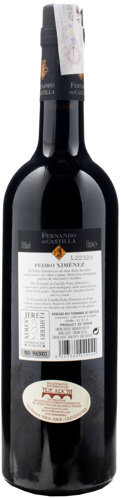 Fernando de Castilla Sherry PX Pedro Ximenez - immagine 2