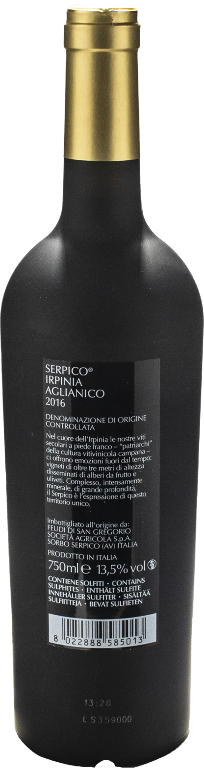 Feudi San Gregorio Irpinia Aglianico Serpico 2016 - immagine 2