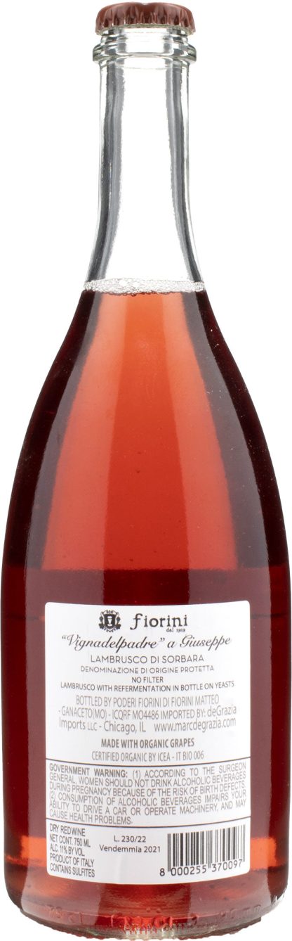 Fiorini Lambrusco di Sorbara Vigna del Padre 2021 - immagine 2