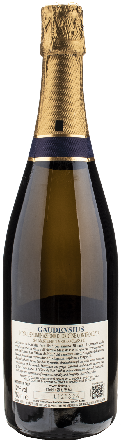 Firriato Gaudensius Metodo Classico Blanc de Noir Brut - immagine 2