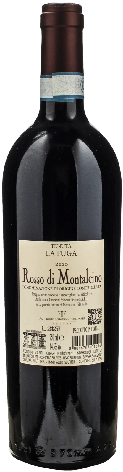 Folonari Rosso Montalcino Tenuta La Fuga 2023 - immagine 2