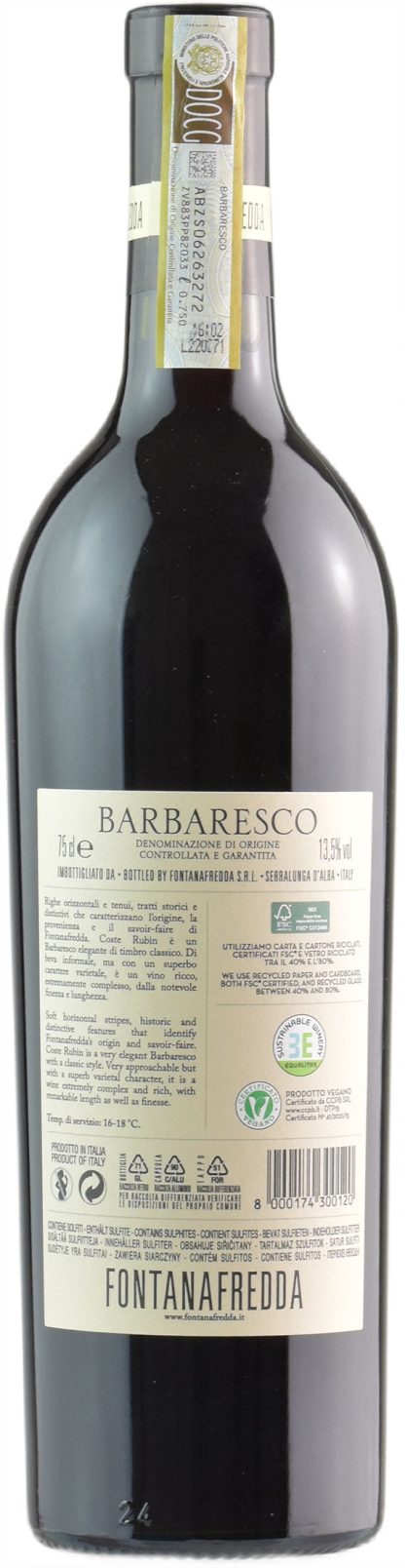 Fontanafredda Barbaresco Coste Rubin 2019 - immagine 2