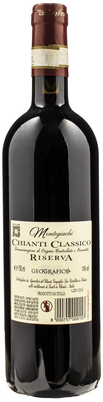 Geografico Chianti Classico Riserva Montegiachi 2019 - immagine 2