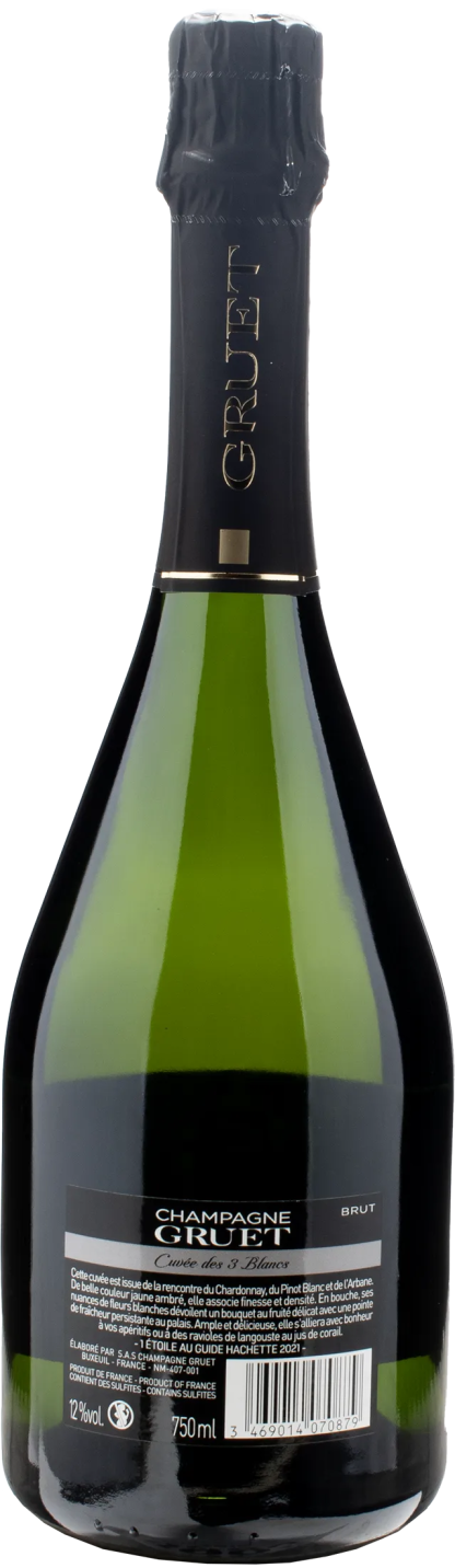 Gruet Champagne Cuvee des 3 blancs Brut - immagine 2