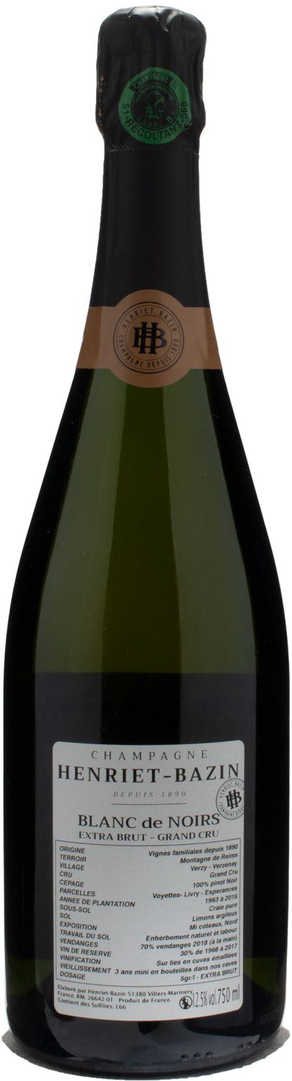 Henriet Bazin Champagne Grand Cru Blanc de Noirs Extra Brut - immagine 2