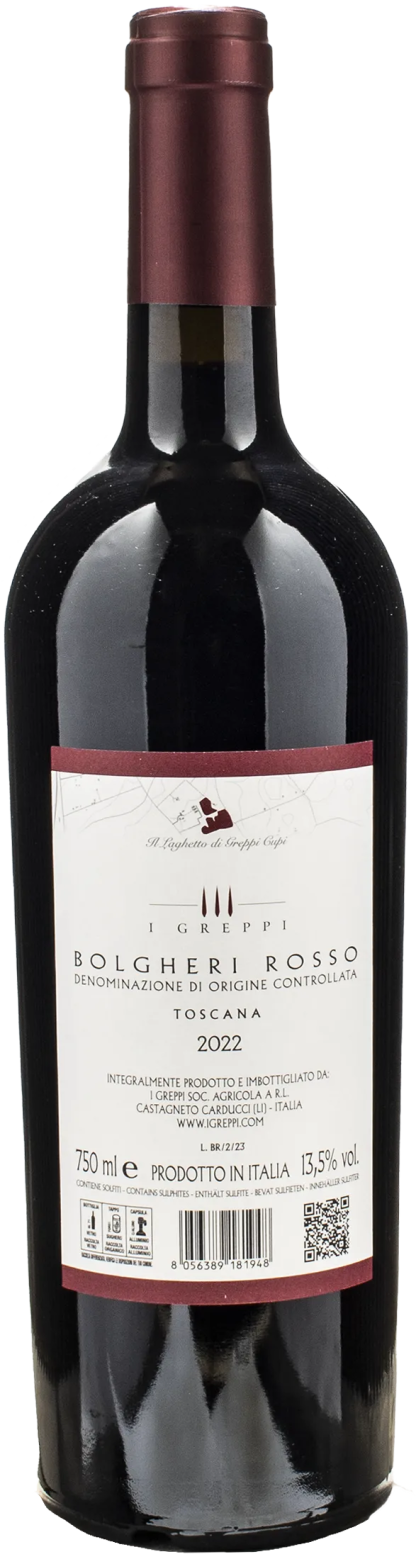 I Greppi Bolgheri Rosso Greppicante 2022 - immagine 2