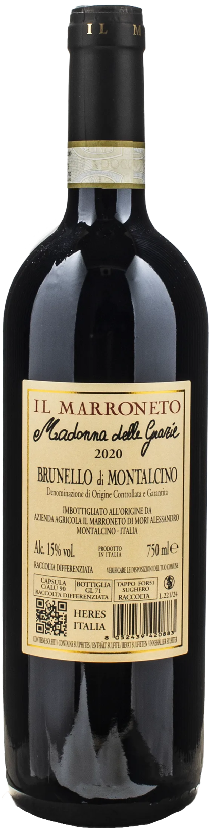 Il Marroneto Brunello Montalcino Madonna delle Grazie 2020 - immagine 2