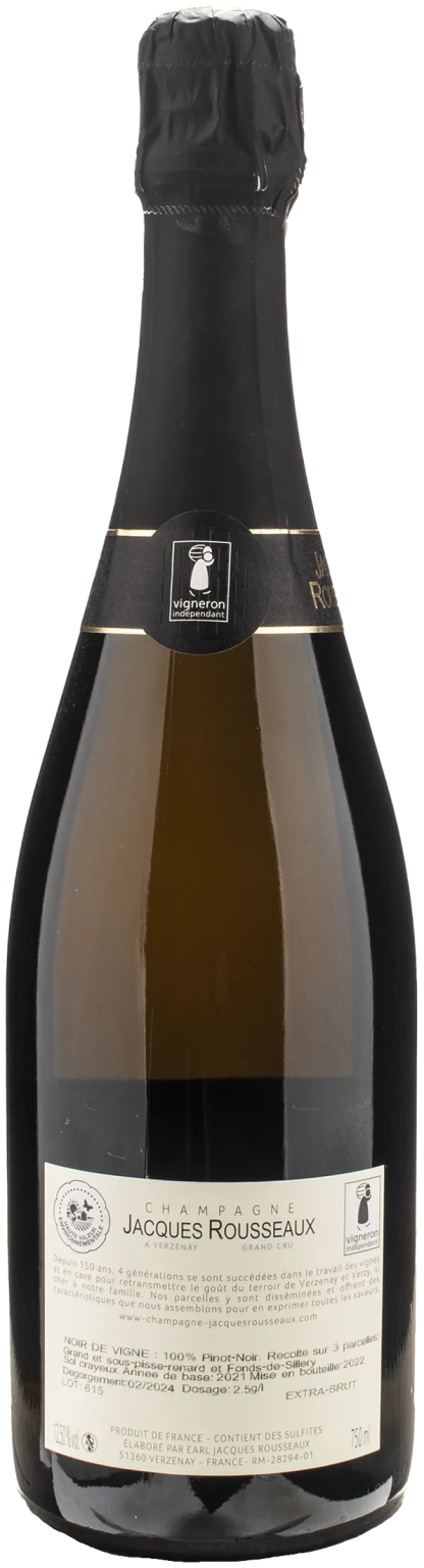 Jacques Rousseaux Champagne Grand Cru Noir de Vigne Extra-Brut - immagine 2