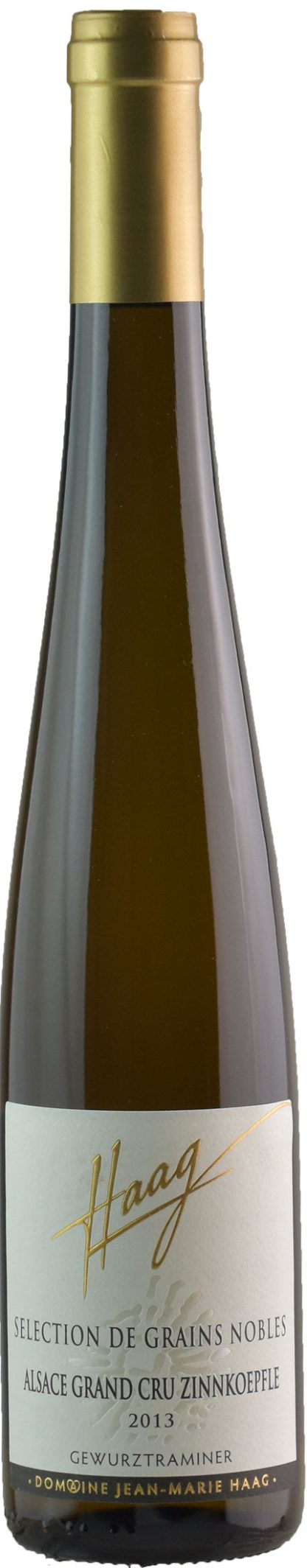 Jean-Marie Haag Alsace Grand Cru Gewurztraminer Zinnkoepfle Selection de Grains Nobles 0.5L 2013