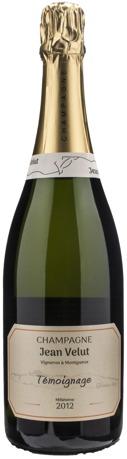 Jean Velut Champagne Blanc de Blancs Exta Brut Témoignage Millesime 2012