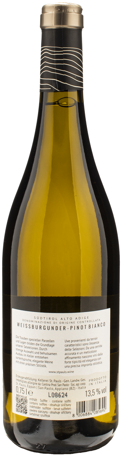 Kellerei St Pauls Pinot Bianco Plotzner 2023 - immagine 2