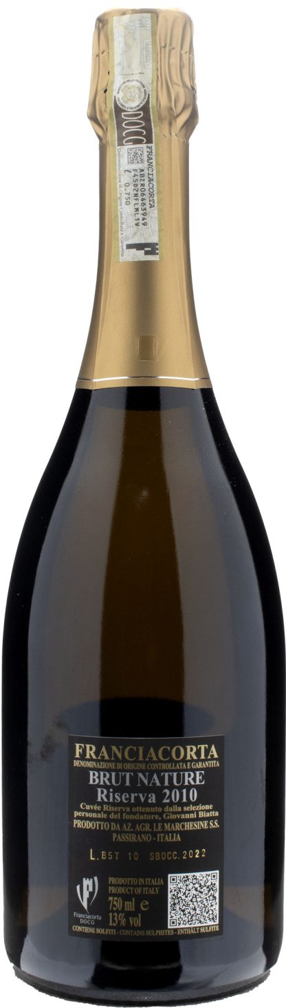 Le Marchesine Franciacorta Brut Nature Secolo Novo Giovanni Biatta Riserva 2010 - immagine 2