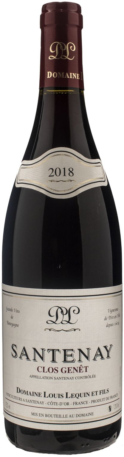 Louis Lequin Et Fils Santenay Rouge Clos Genet 2018